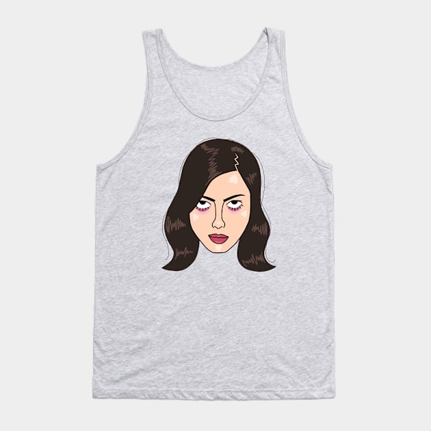 Aubrey Plaza Tank Top by thelamehuman